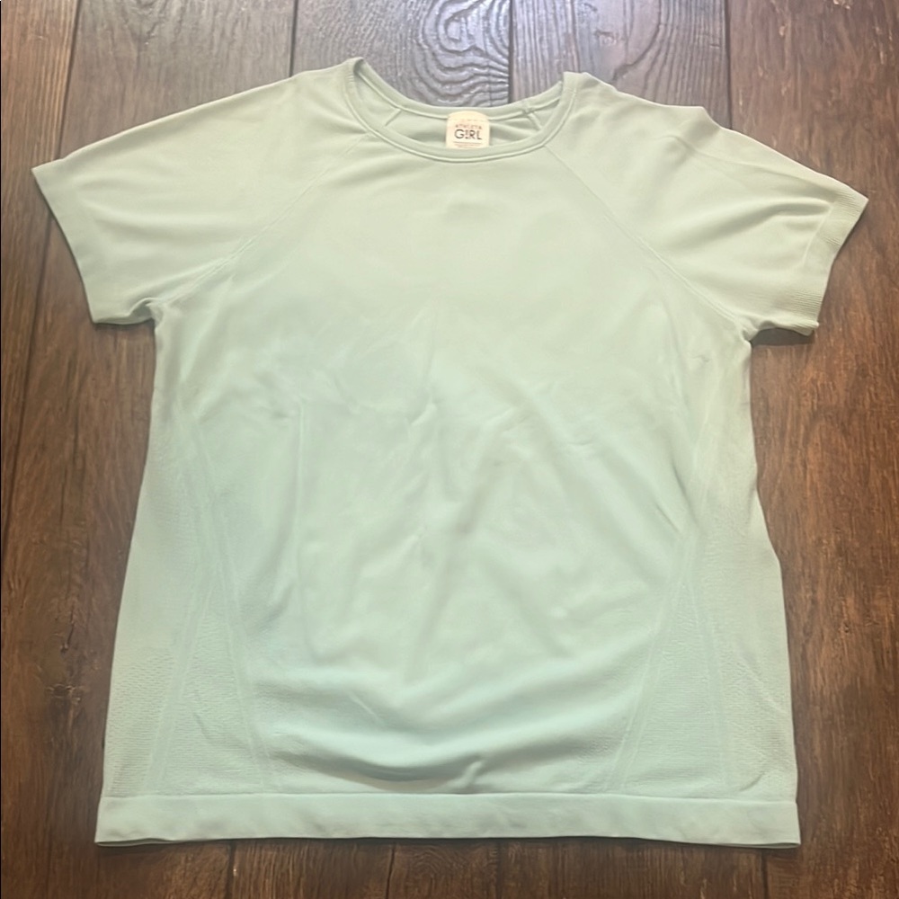Athleta Kids Light Green Short Sleeve Tee